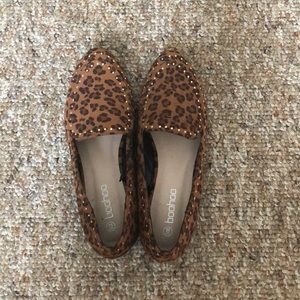 Leopard boohoo flats